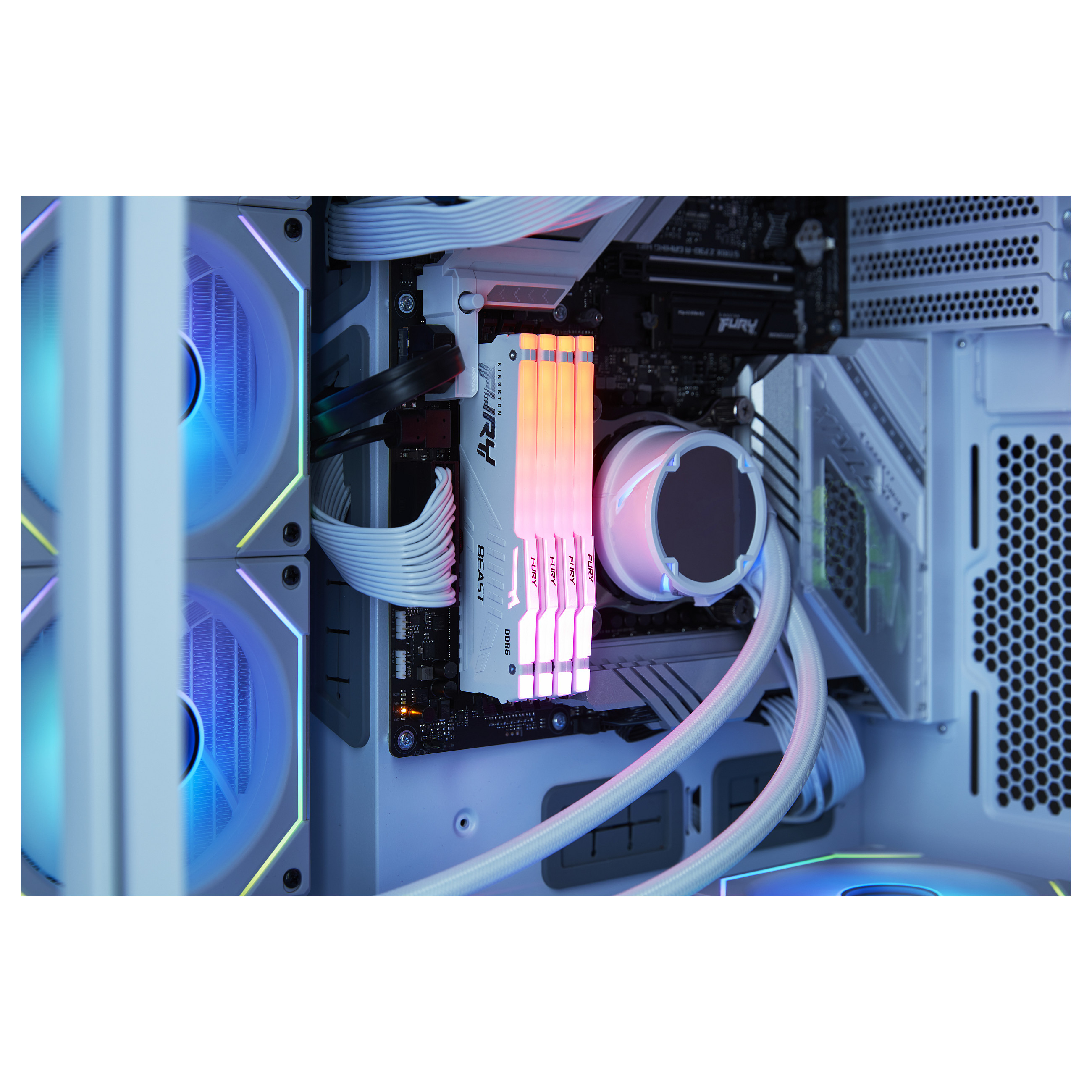 KINGSTON 16GB 6000MT/s DDR5 CL36 DIMM FURY Beast White RGB EXPO