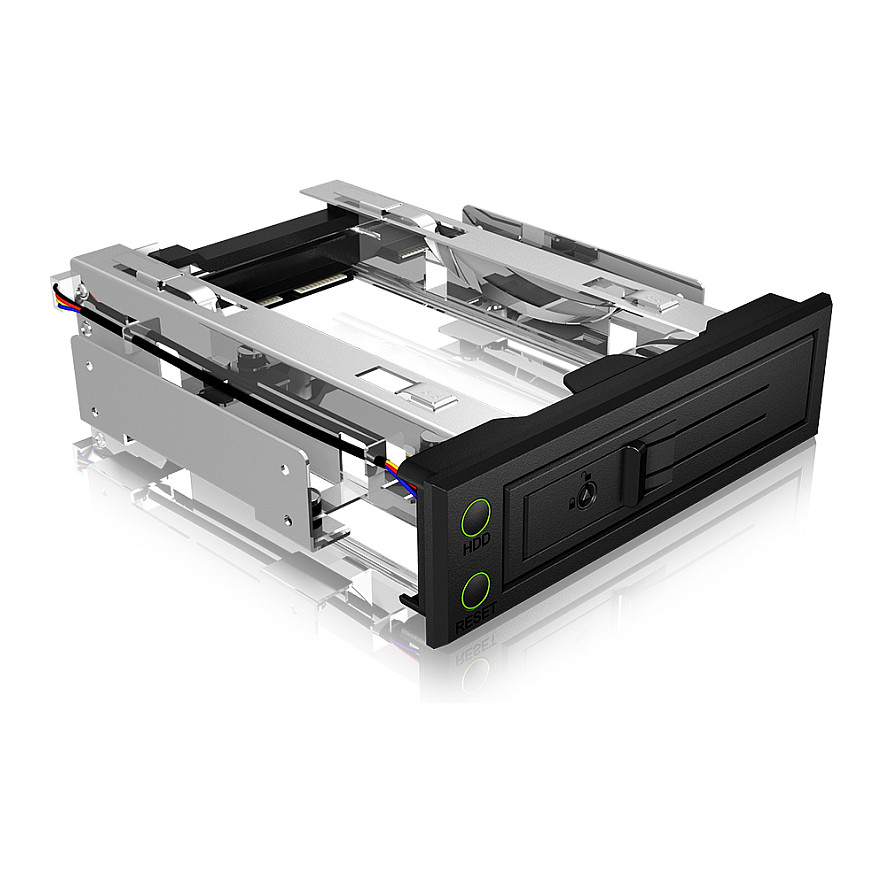 Wechselrahmen. 1xSATA/SAS 3.5" zu 1xSATA Host. EasySwap trägerlos. Stahl/ Plastik ICY BOX