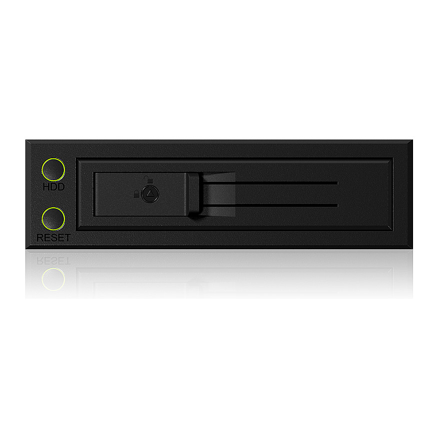 Wechselrahmen. 1xSATA/SAS 3.5" zu 1xSATA Host. EasySwap trägerlos. Stahl/ Plastik ICY BOX