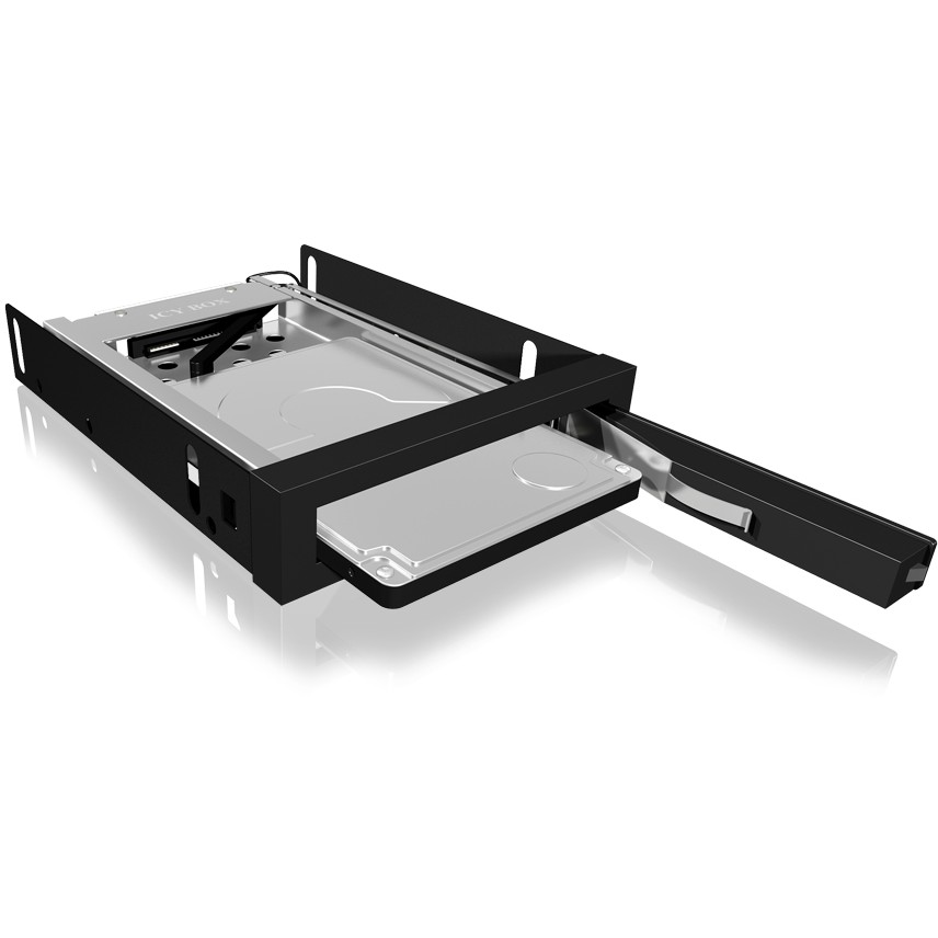 Wechselrahmen. 1xSATA 2.5" zu 1xSATA Host. trägerlos. für 3.5" Schacht ICY BOX