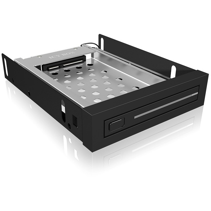 Wechselrahmen. 1xSATA 2.5" zu 1xSATA Host. trägerlos. für 3.5" Schacht ICY BOX