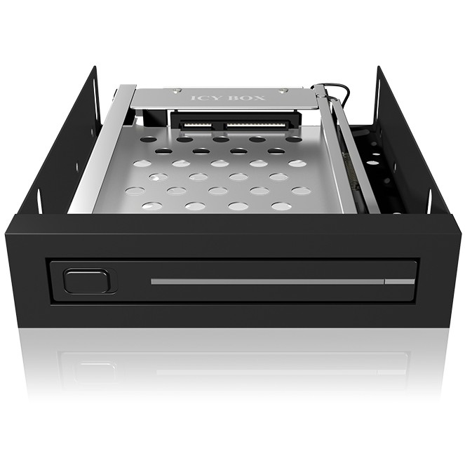 Wechselrahmen. 1xSATA 2.5" zu 1xSATA Host. trägerlos. für 3.5" Schacht ICY BOX