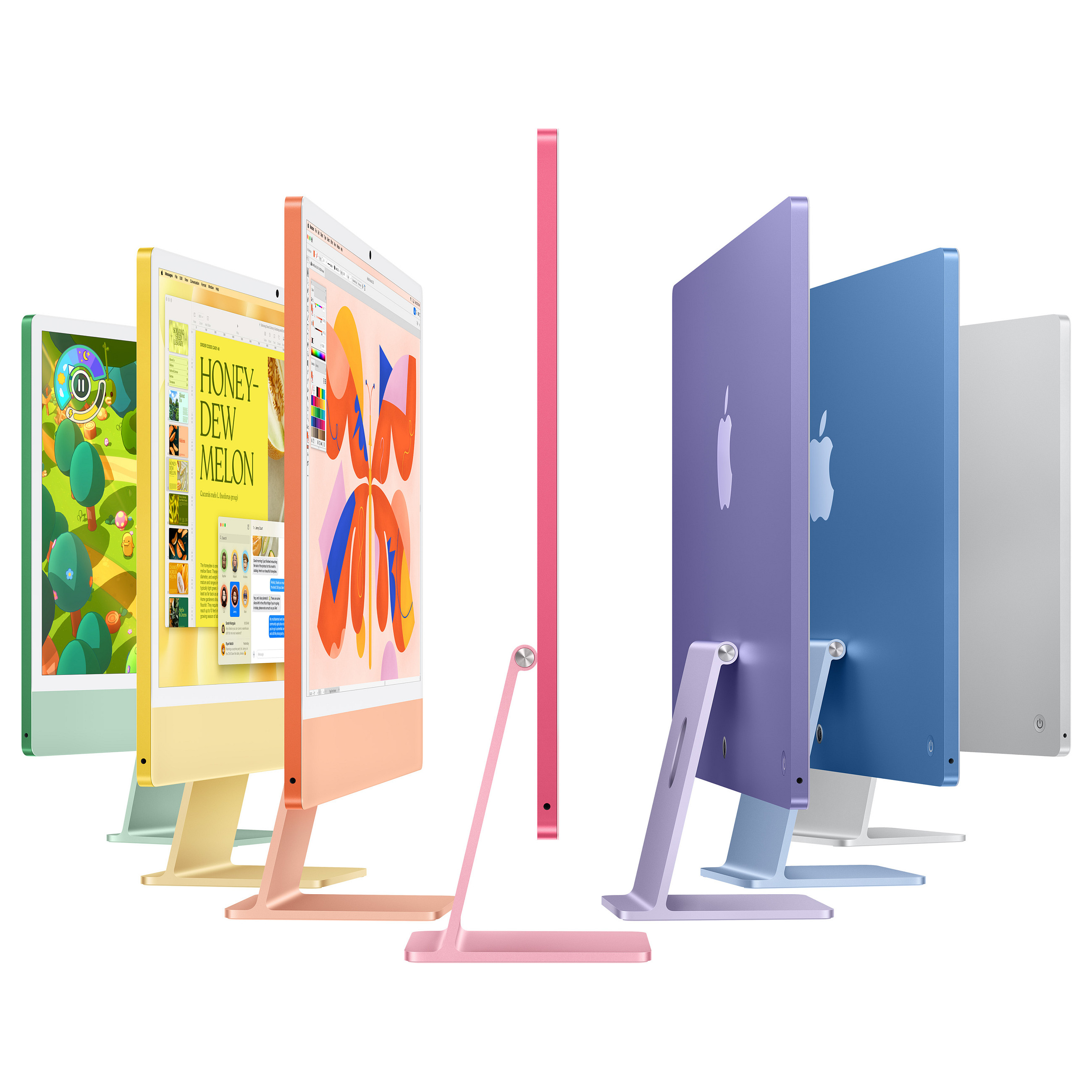 Apple 24-inch iMac with Retina 4.5K display: Apple M4 chip with 8-core CPU and 8-core GPU, 16GB, 256GB SSD - Green