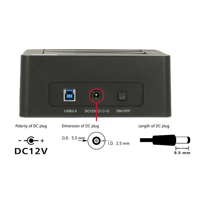 Dockingstation Delock 2x SATA III > USB3.0