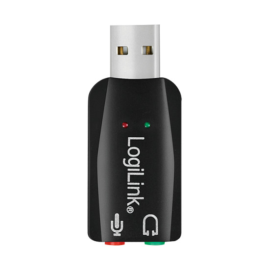LogiLink USB 2.0 Soundkarte mit Virtual 3D Soundeffekt