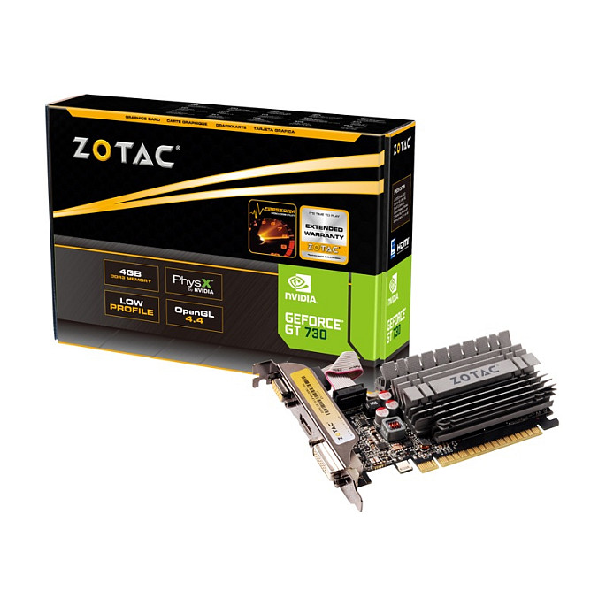 GT730 4GB Zotac passiv LP DDR3