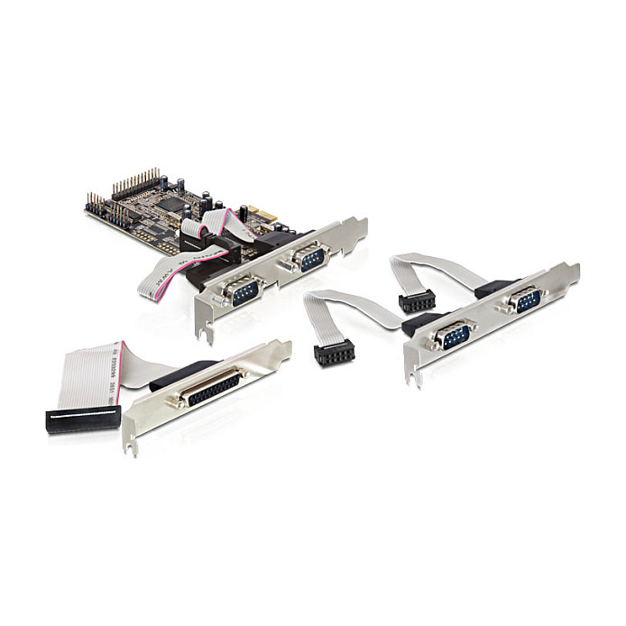 seriell PCIe 4x+1x parallel DeLock