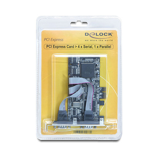 seriell PCIe 4x+1x parallel DeLock
