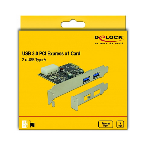 USB 3.0 PCI-Express 2x DeLock