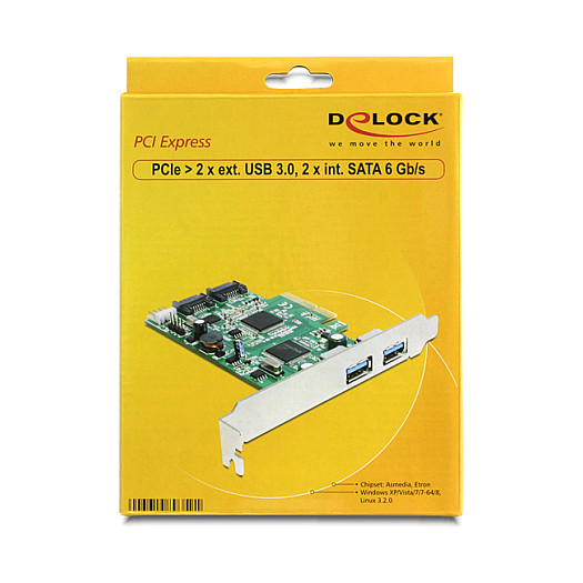 PCI Express Karte > 2 x extern U