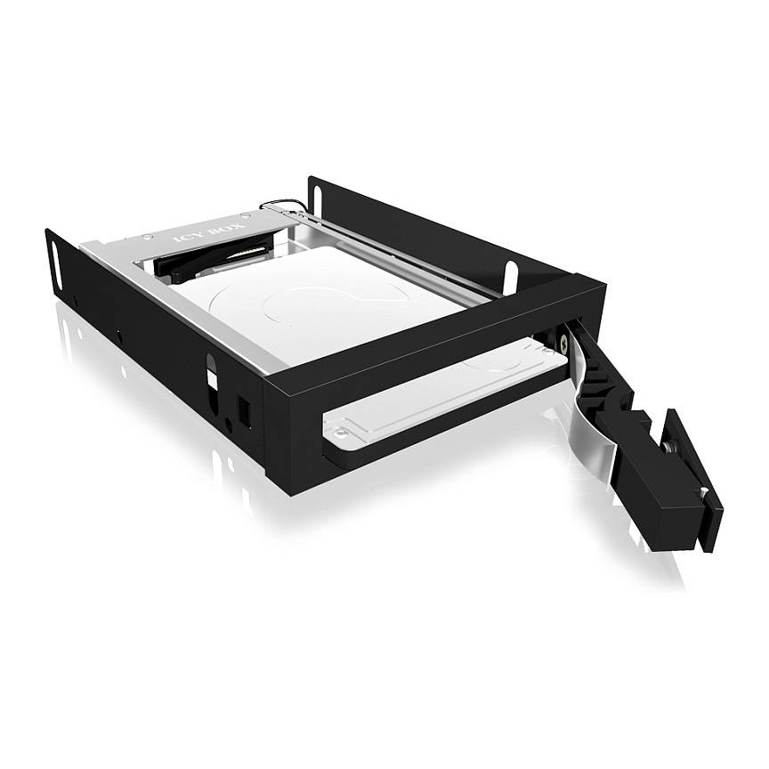 Wechselrahmen. 1xSATA 2.5" zu 1xSATA Host. trägerlos. für 3.5" Schacht ICY BOX