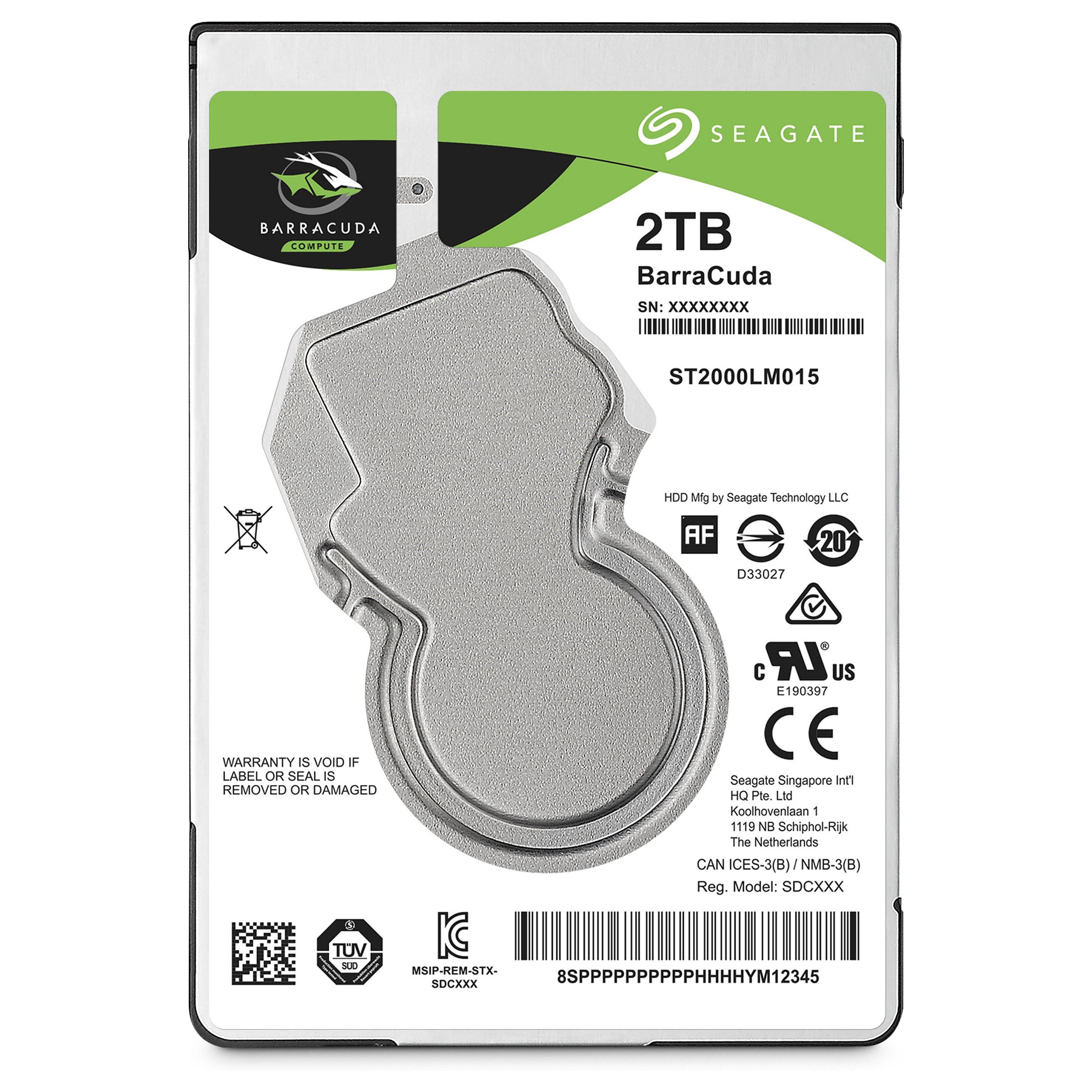 2TB Seagate Barracuda ST2000LM015 5400RPM *Bring-In-Warranty*