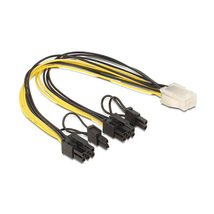 Inter. 6Pin PCIe Strom auf 2x 6+2 Pin (Bu - St)