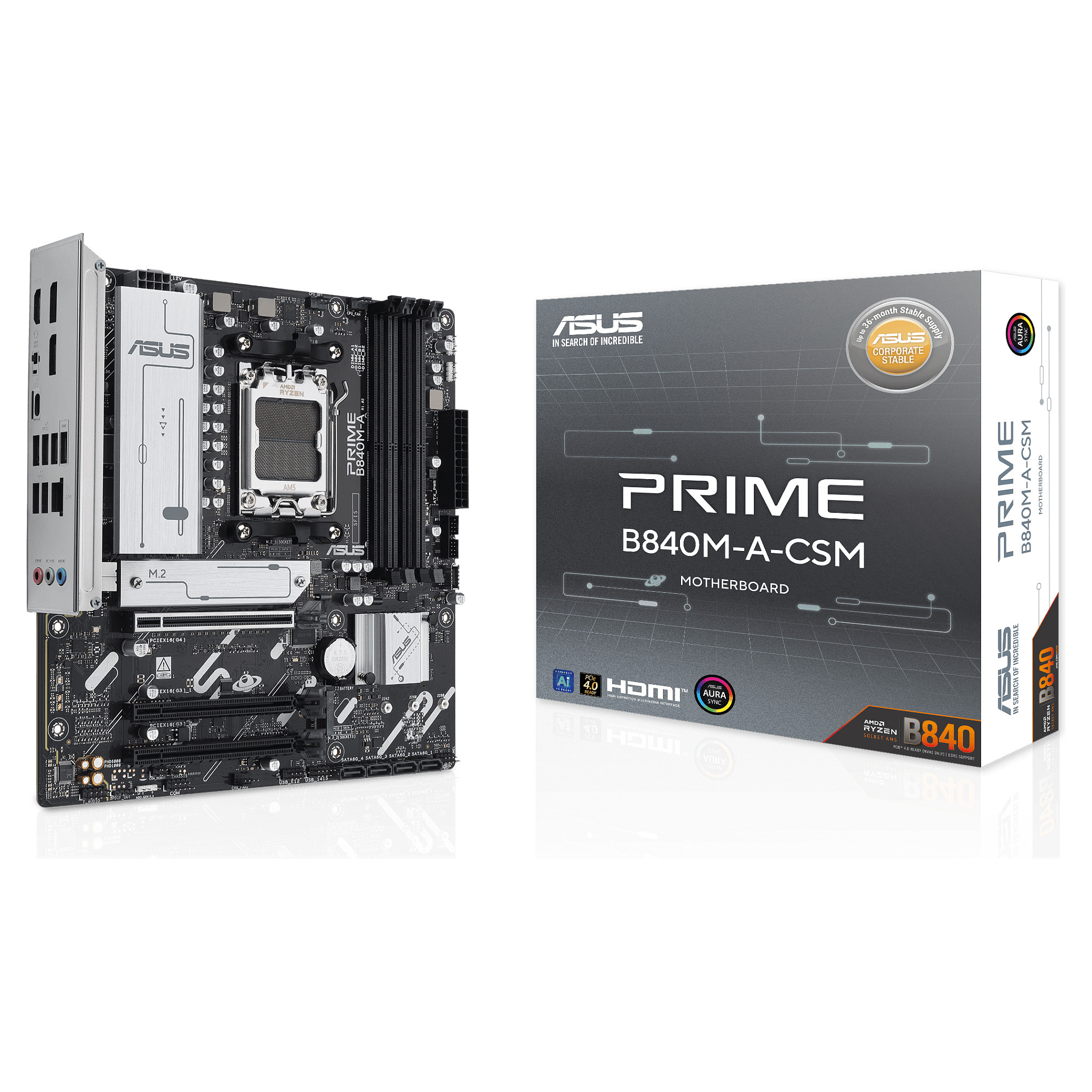 MB ASUS PRIME B840M-A-CSM (AMD.AM5.DDR5.mATX)