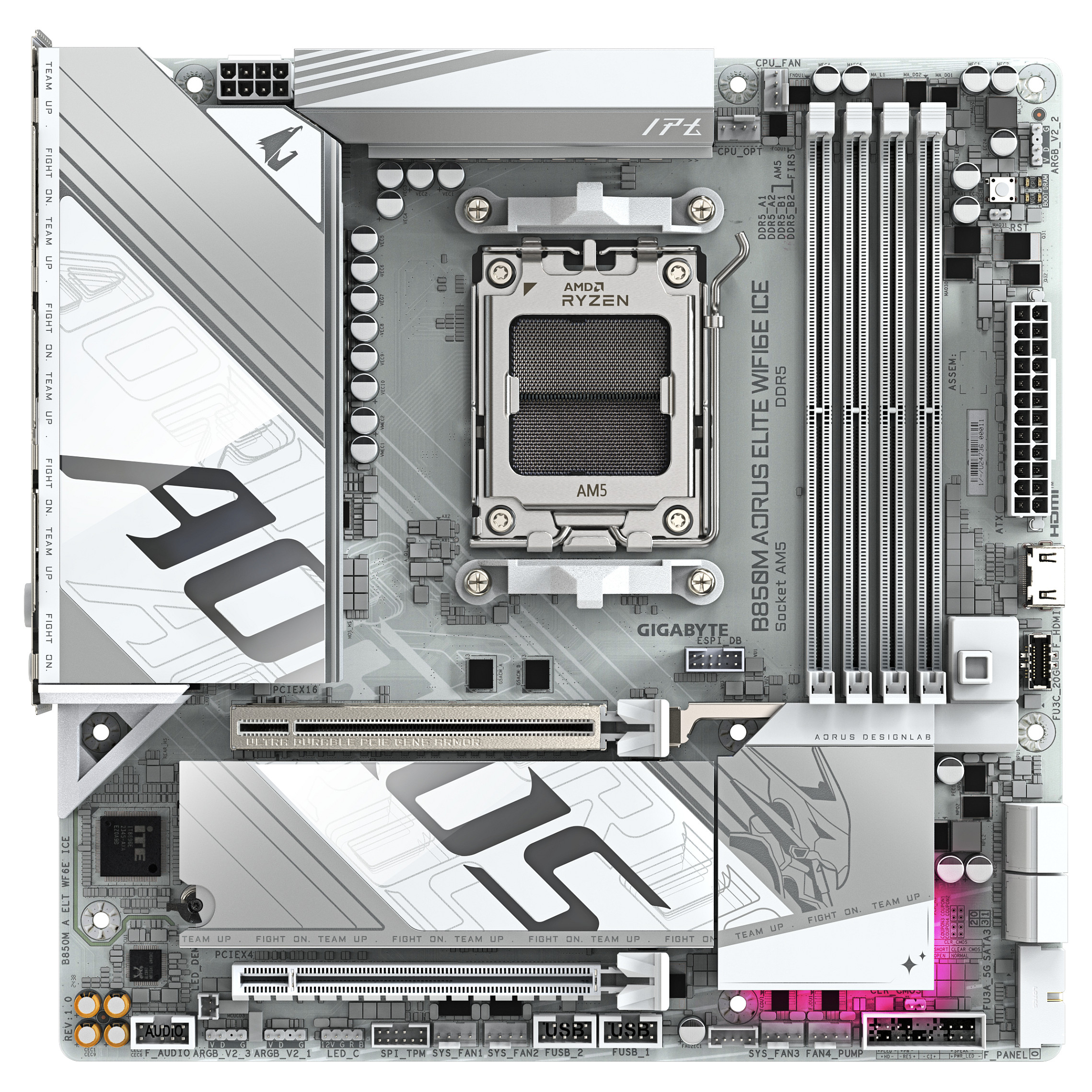 AM5 Gigabyte B850M AORUS ELITE WF6E ICE