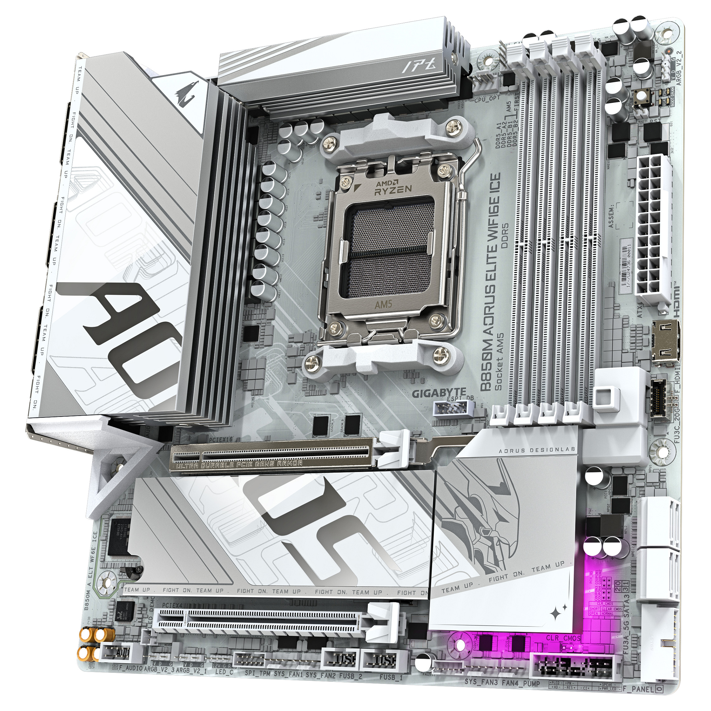AM5 Gigabyte B850M AORUS ELITE WF6E ICE
