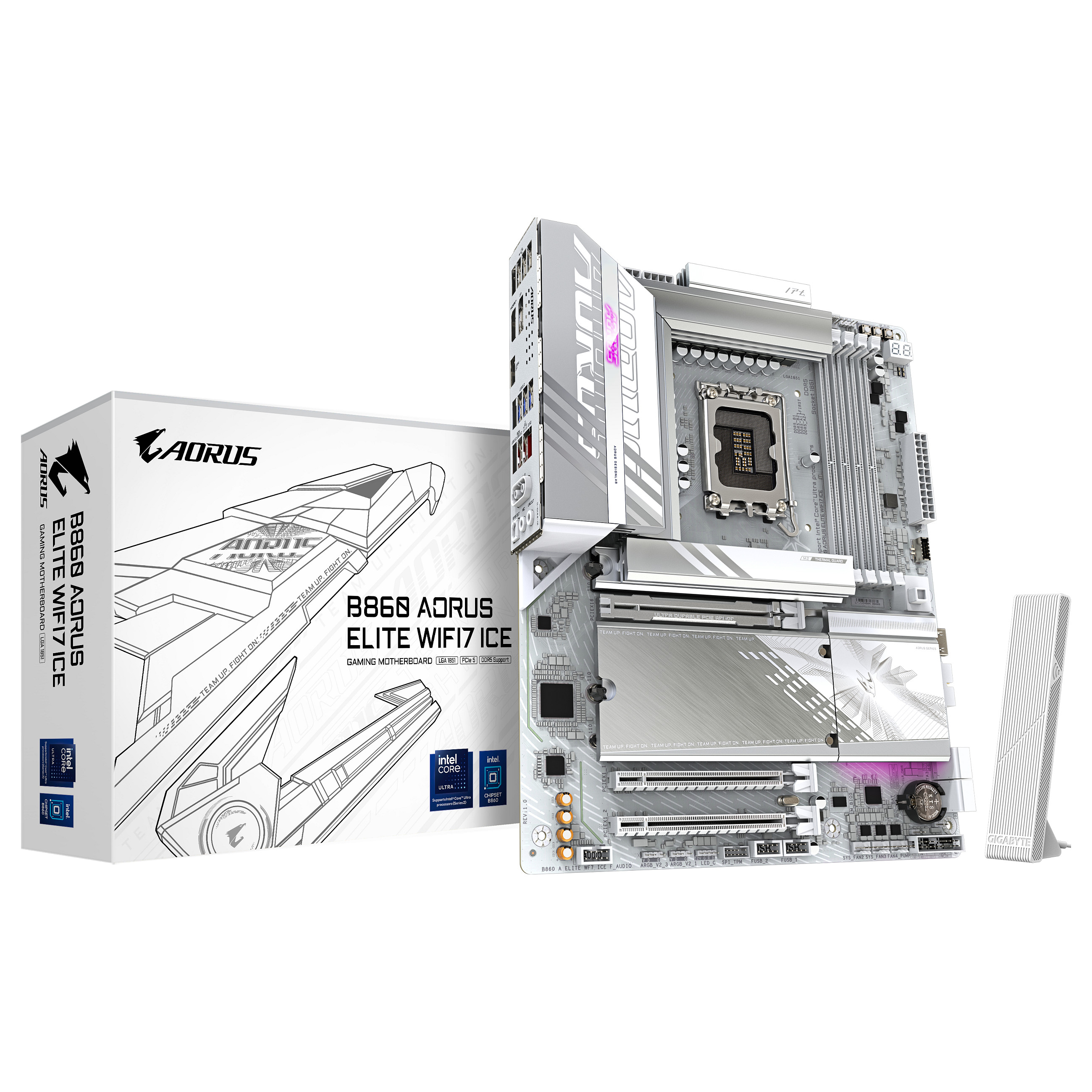 GIGA B860 AORUS ELITE WF7 ICE S1851/DDR5/ATX