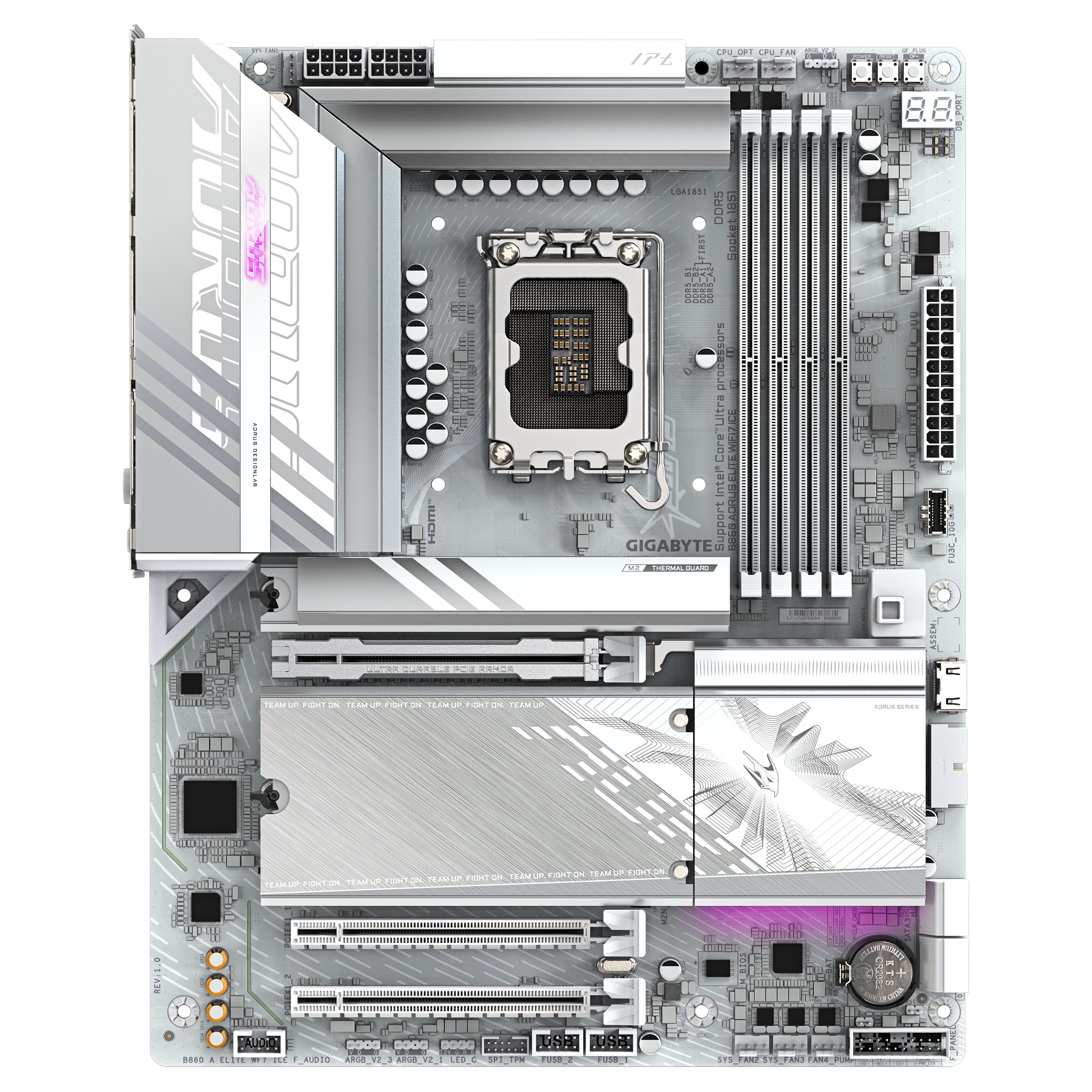 GIGA B860 AORUS ELITE WF7 ICE S1851/DDR5/ATX