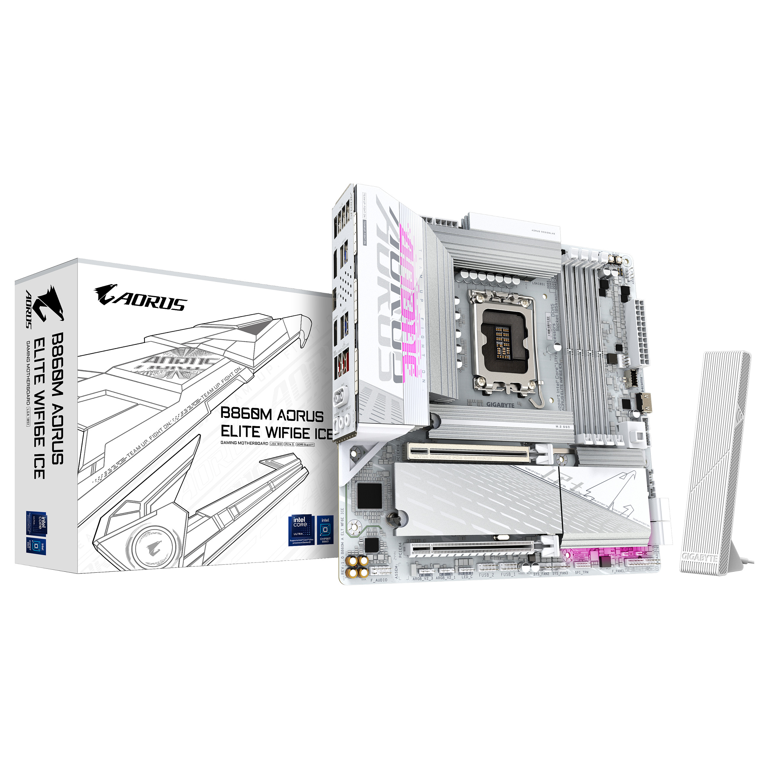 LGA1851 Gigabyte B860M AORUS ELITE WF6E ICE