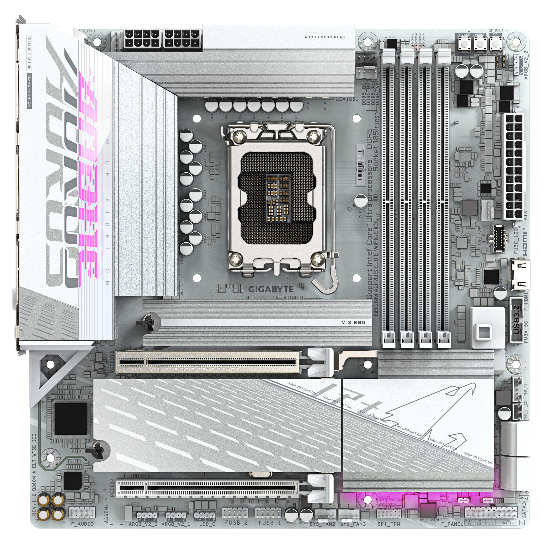 LGA1851 Gigabyte B860M AORUS ELITE WF6E ICE