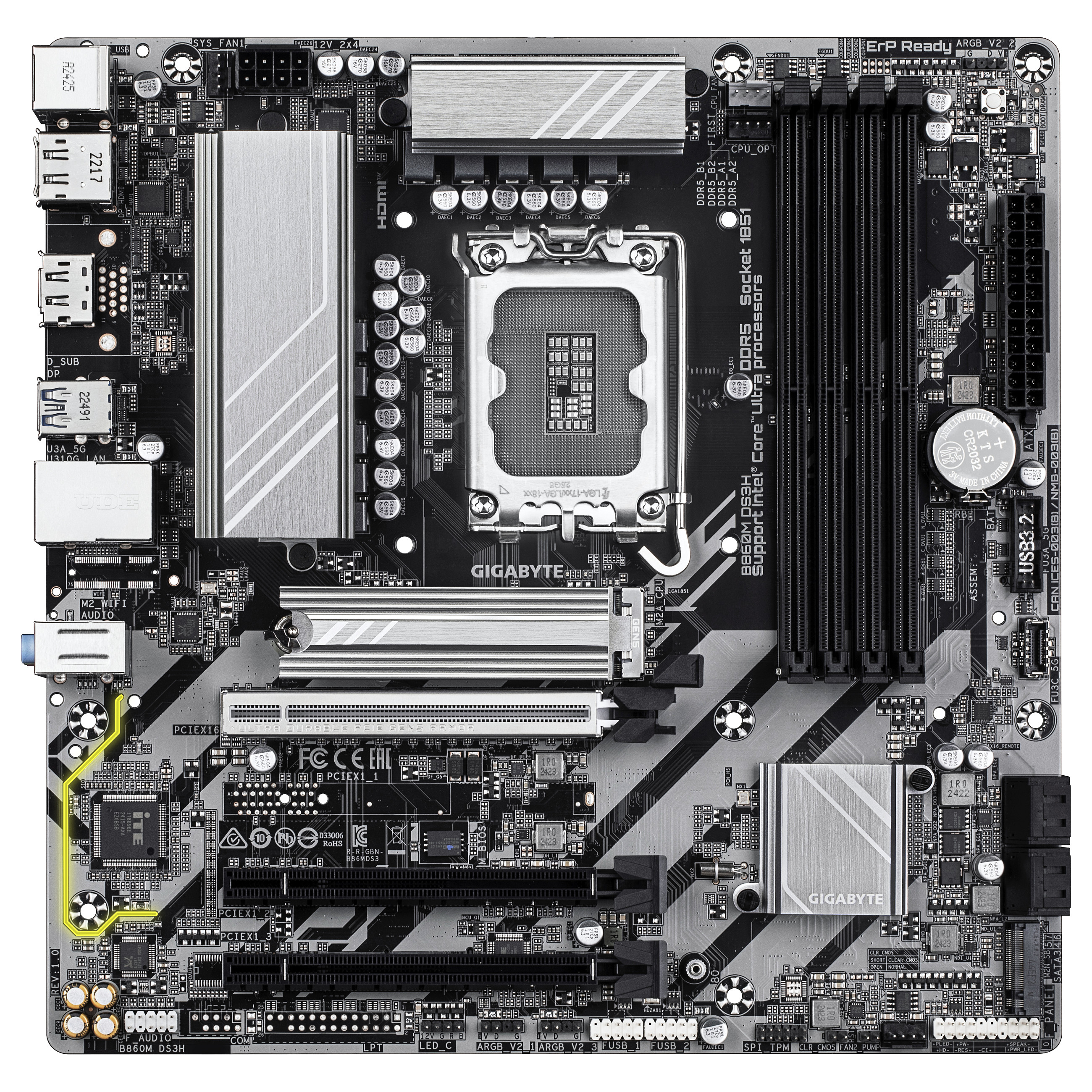 LGA1851 Gigabyte B860M DS3H