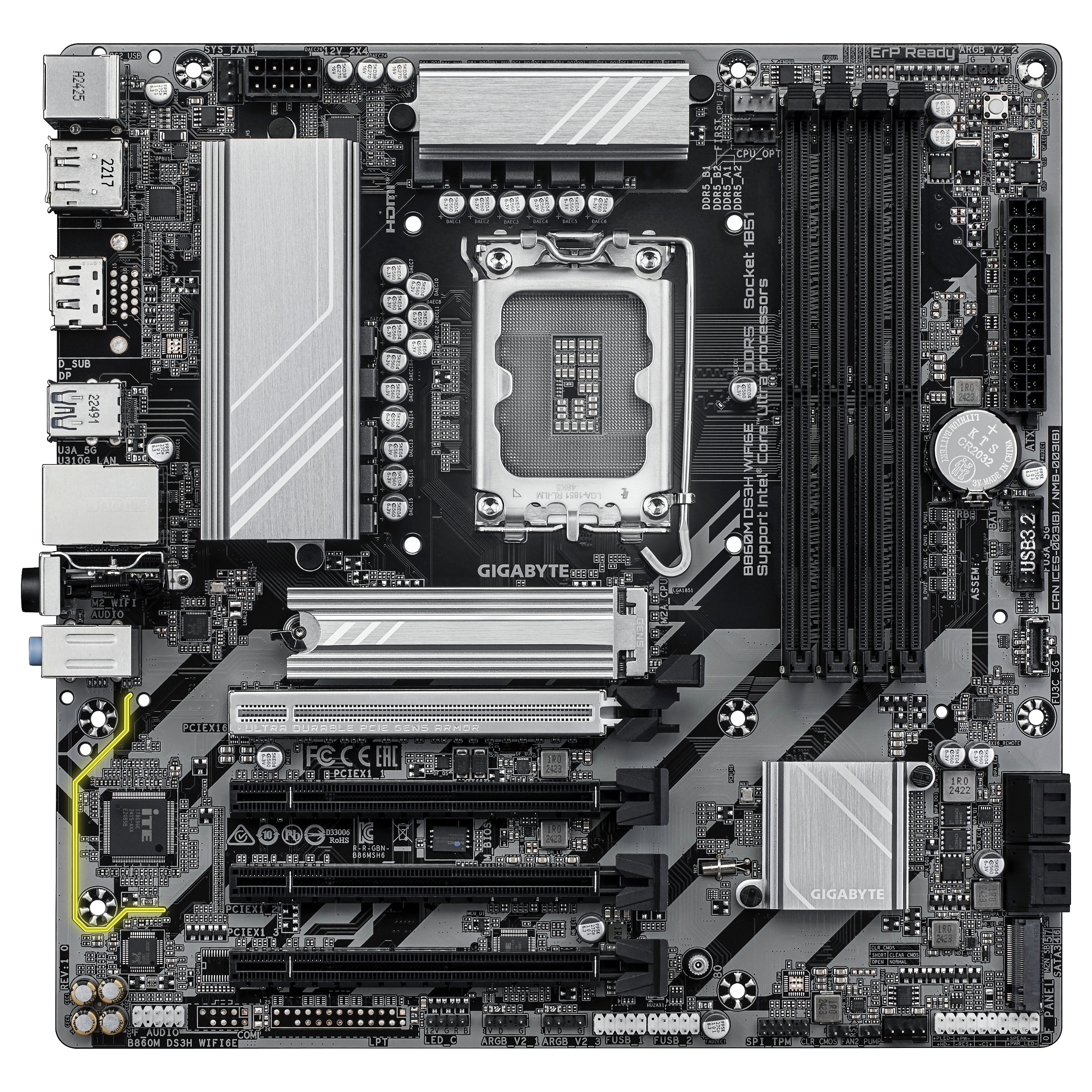 LGA1851 Gigabyte B860M DS3H WIFI6E
